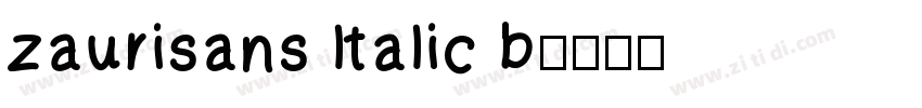 zaurisans ltalic b字体转换